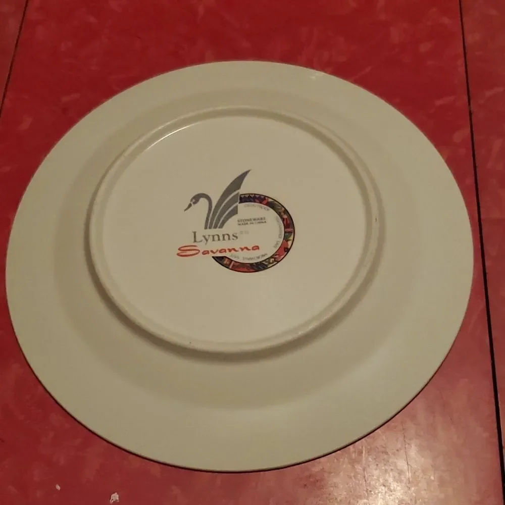 Lynns Stoneware Savanna Rim Dinner Plate 10 5/8